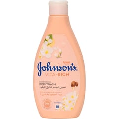 جونسون غسول الجسم فيتا ريتش لتدليل البشرة بخلاصة زيت الجوجوبا وفيتامين إي 400 مل